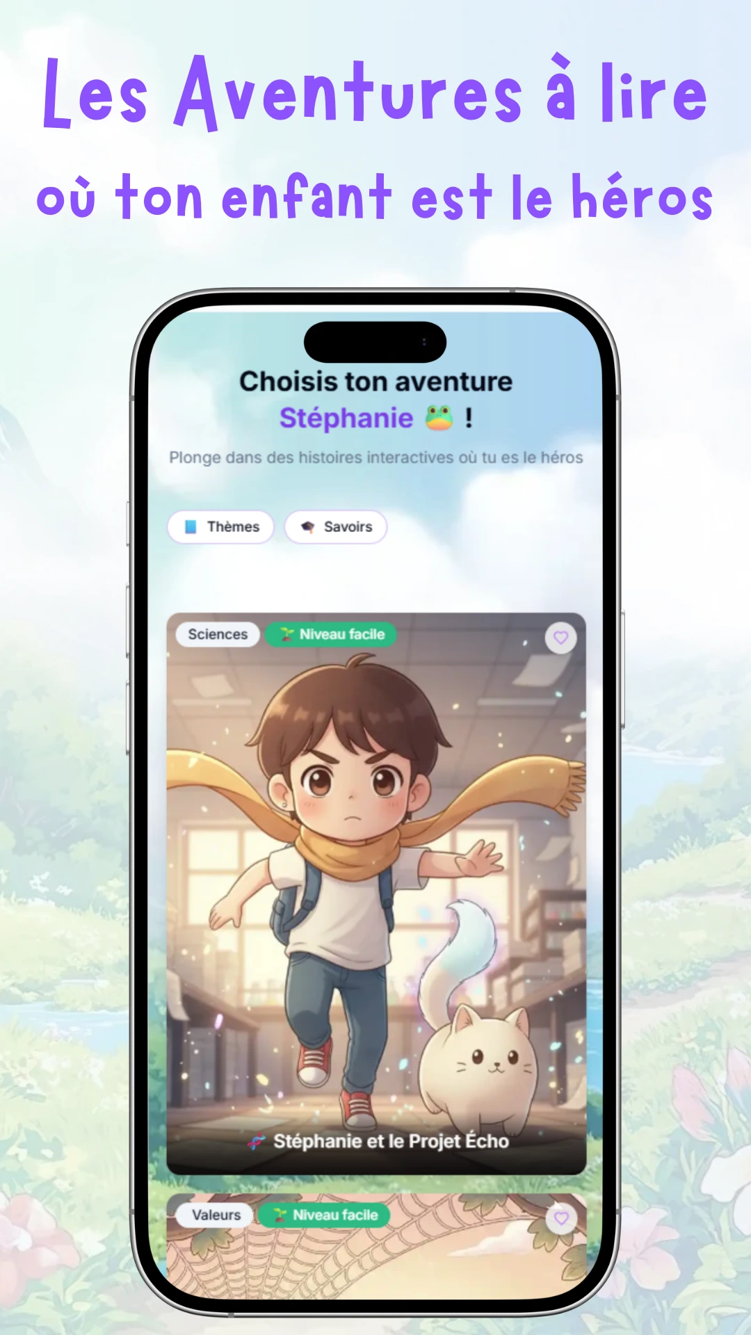 Application d'histoires interactives pour enfants Capitaine Aventure