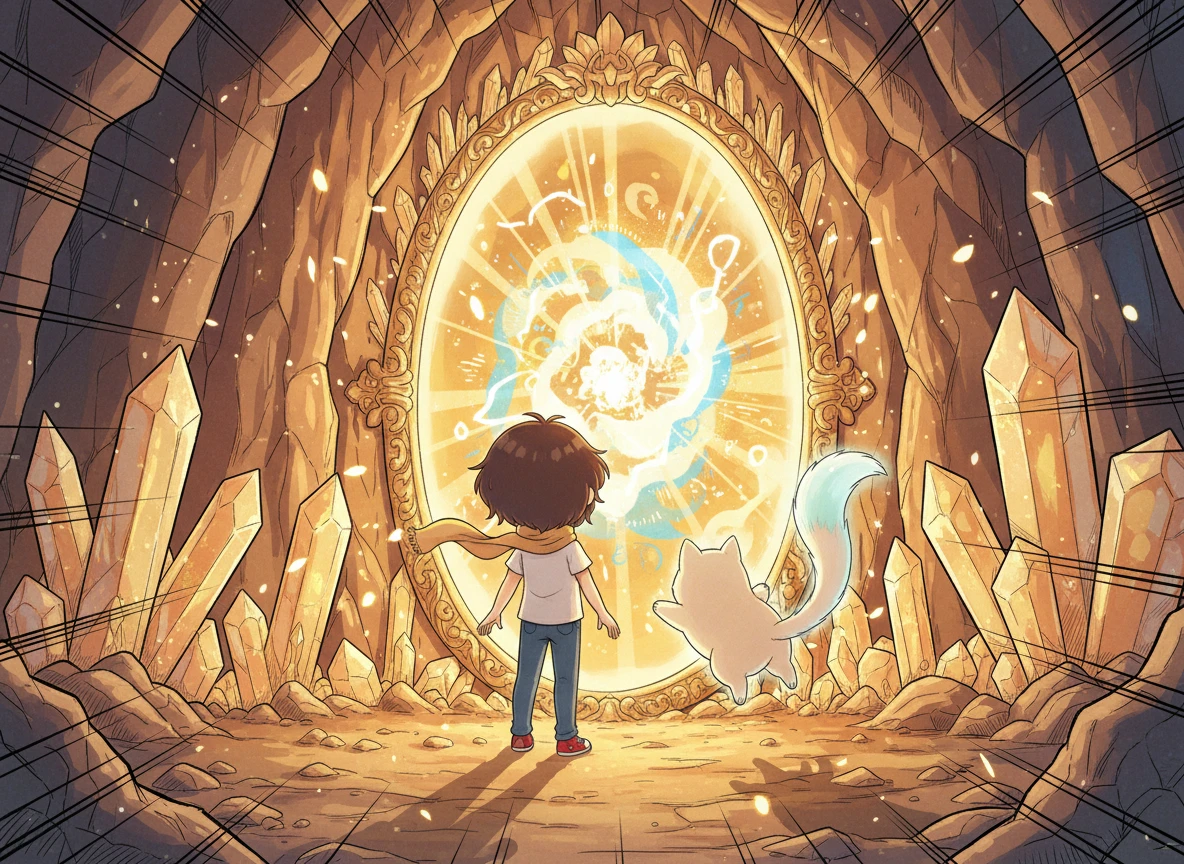 Histoire interactive illustrée pour enfant – estime de soi et miroir magique