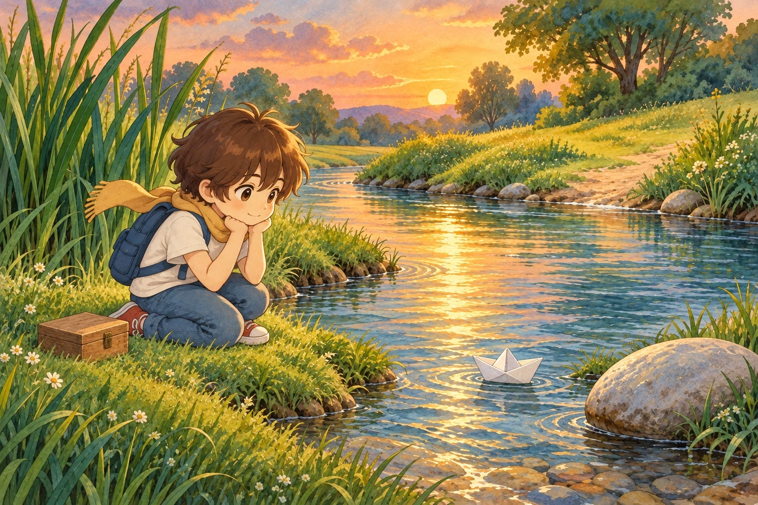 Couverture illustrée de l'histoire Les trois fanions du petit bateau