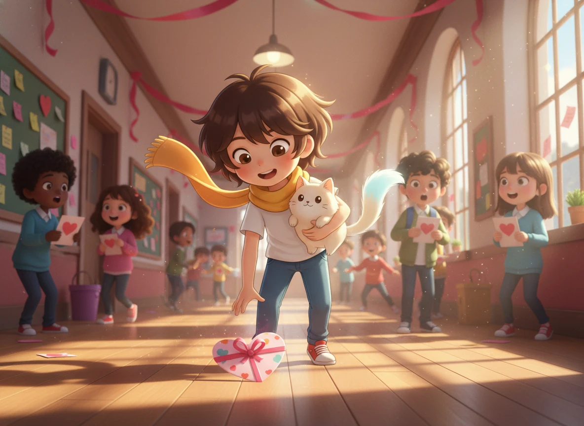 Histoire interactive illustrée pour enfant – amitié et Saint-Valentin